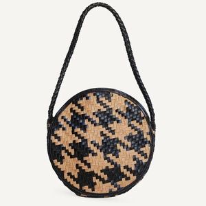 Bembien Audrey Bag - Black and Caramel Houndstooth